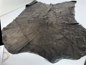 Ruskind - gråbrun med tekstil gråmeleret bagside
